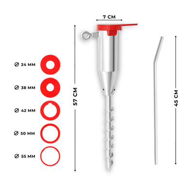 Screw in rotary universal spike