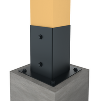 Square bolt down post support base