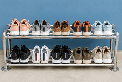 How to Make a DIY Shoe Rack at Home With Steel Pipes