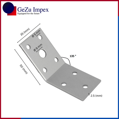 Angle connector 135 °