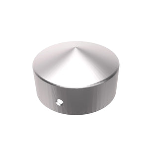 Galvanized fence pole cap round