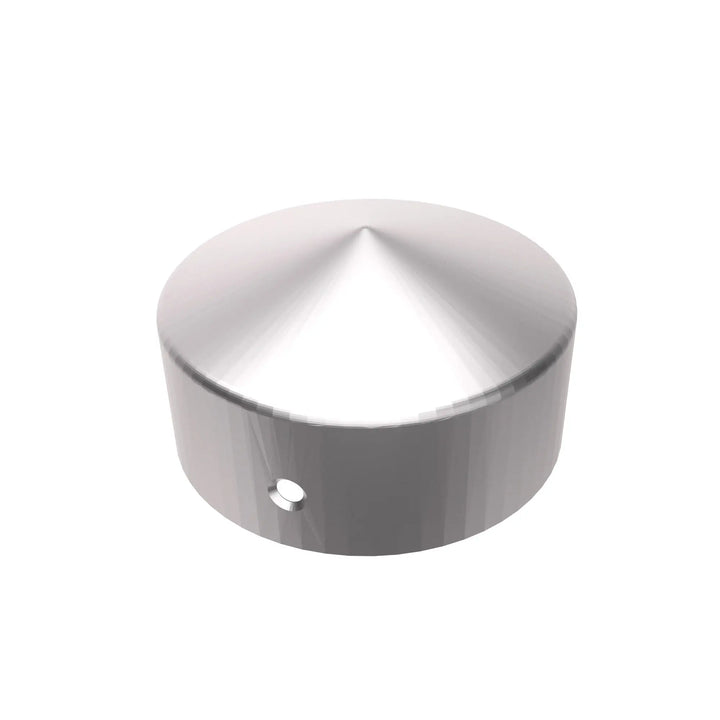 Galvanized fence pole cap round