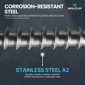 Self threading pitch screw