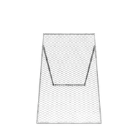 Garden sieve with wire mesh frame.
